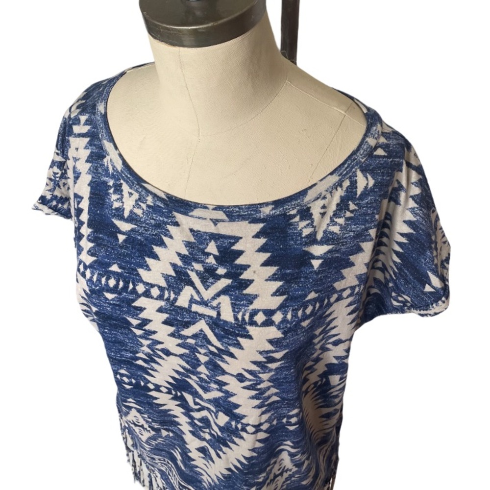 Ralph Lauren Denim & Supply Aztec Fringe Tee sz S - Picture 7 of 14